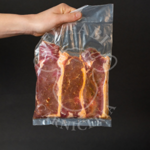 Bifes anchos de entrecot condimentados al vacío